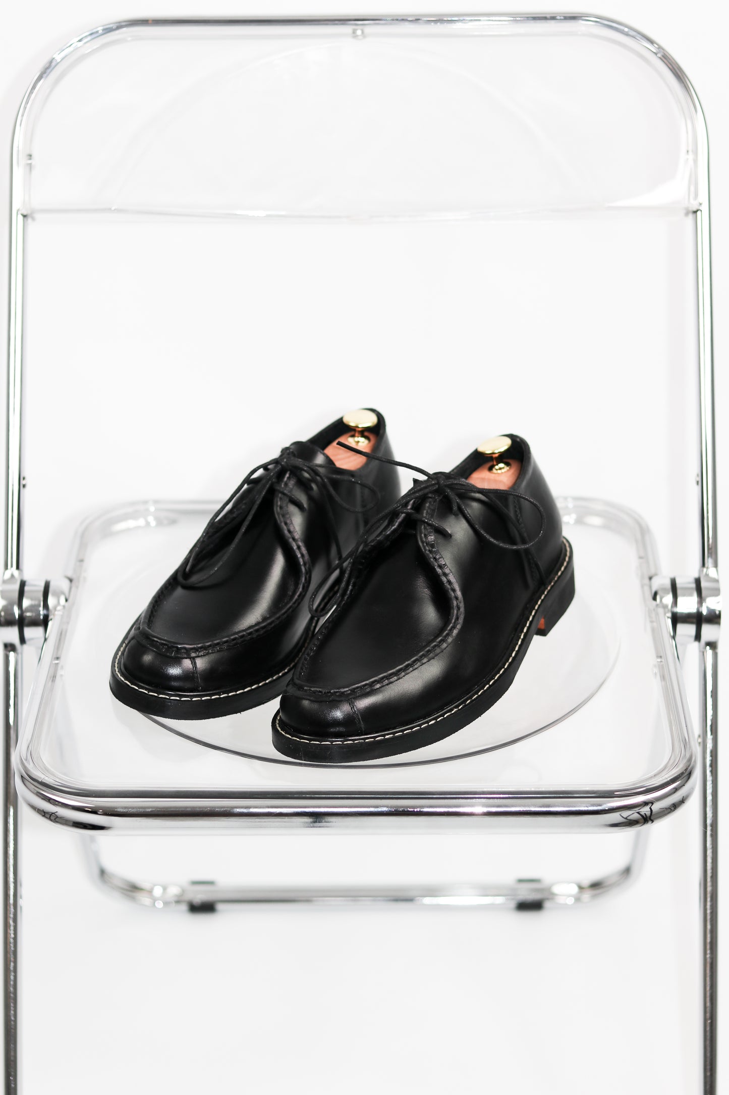 Giovanni Derby Shoes in Deep Noir