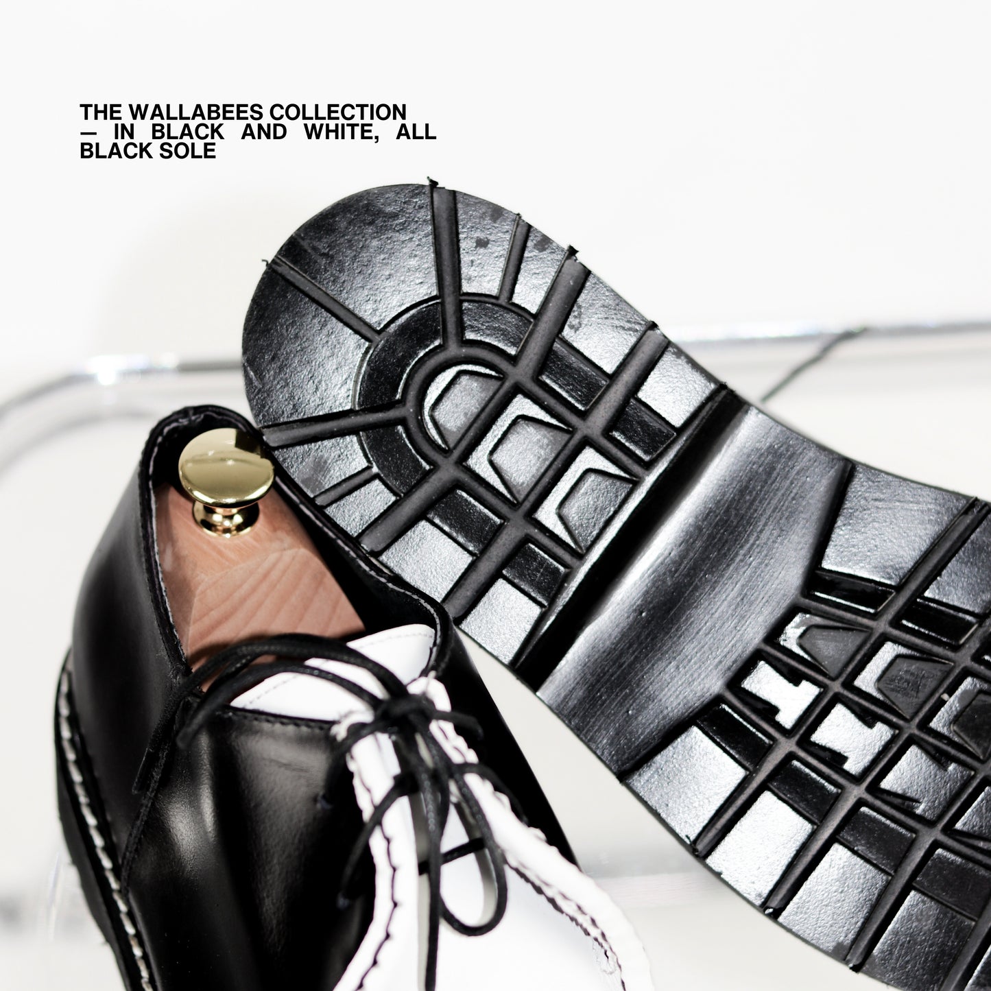 DERBY SHOES V2 IN BLACK & WHITE