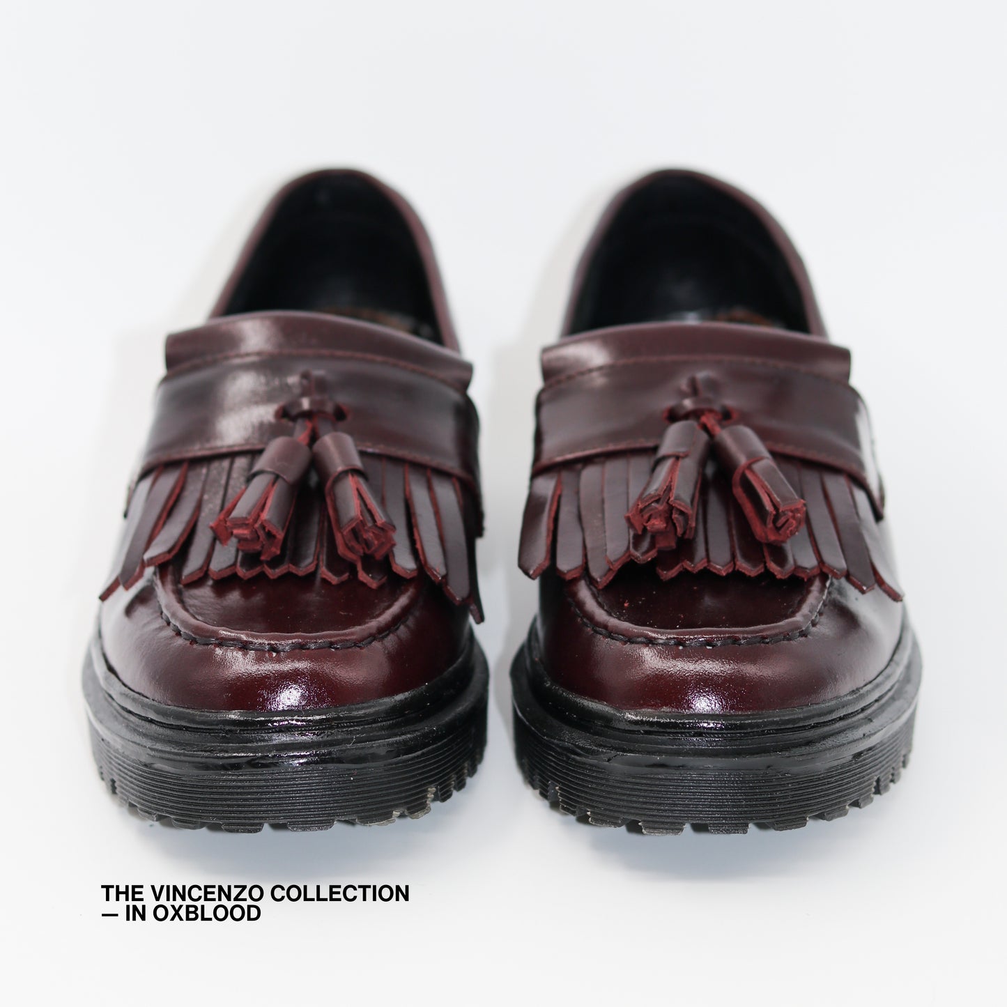 Vincenzo Tassel Loafers in Oxblood
