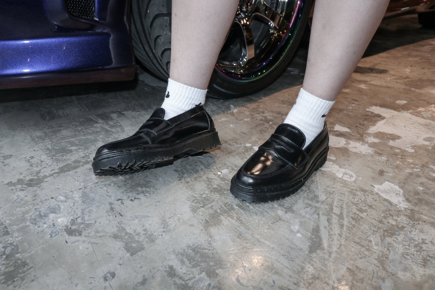 Niccolò Penny Loafers in Black