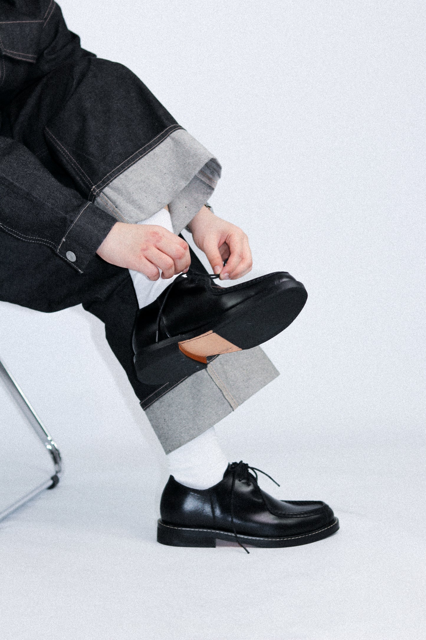 Giovanni Derby Shoes in Deep Noir