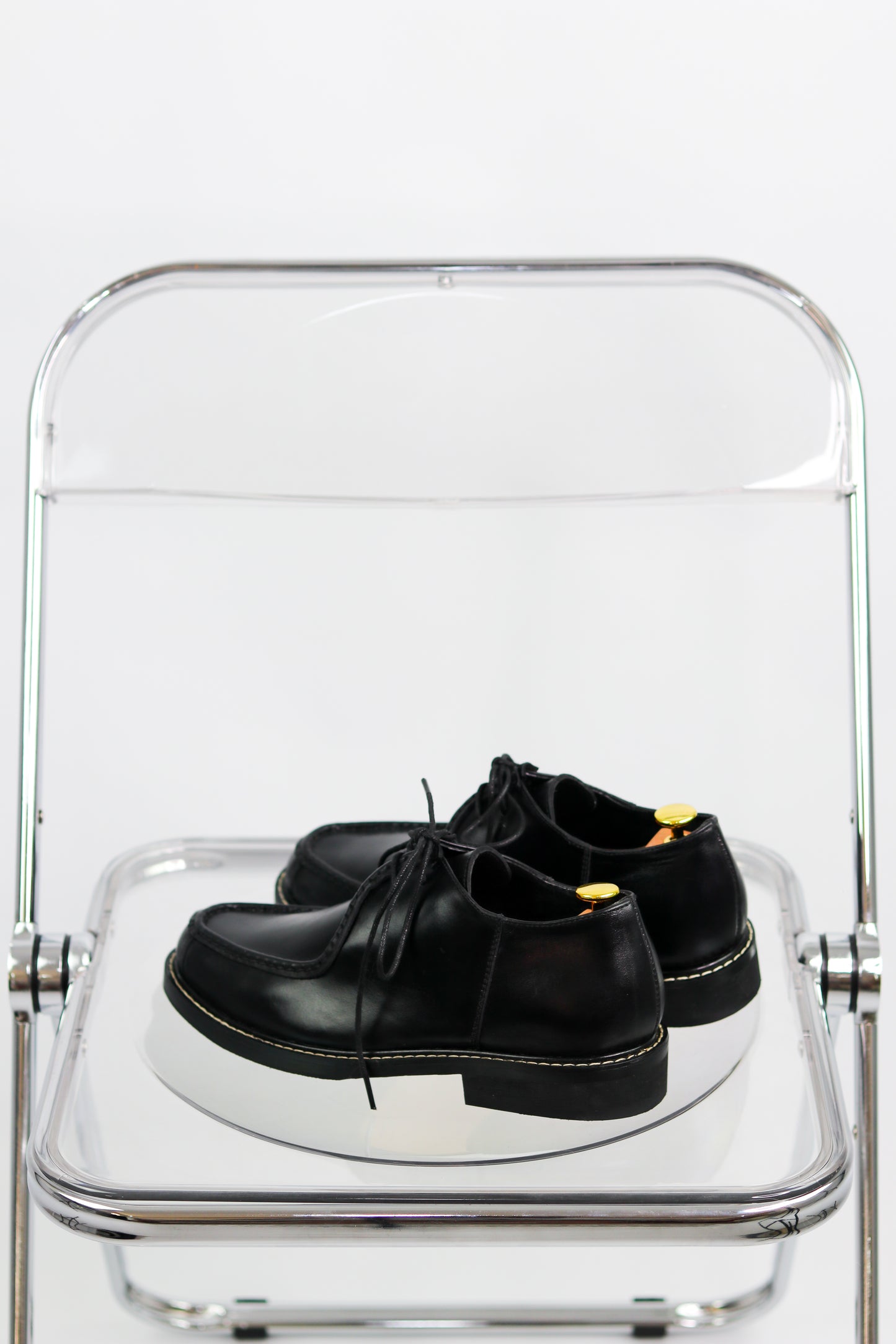 Giovanni Derby Shoes in Deep Noir