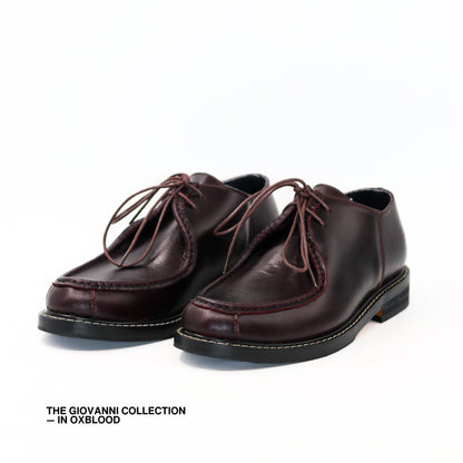 Giovanni Derby Shoes in Oxblood