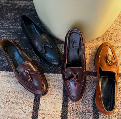 TASSEL LOAFERS (LEATHERSOLE)