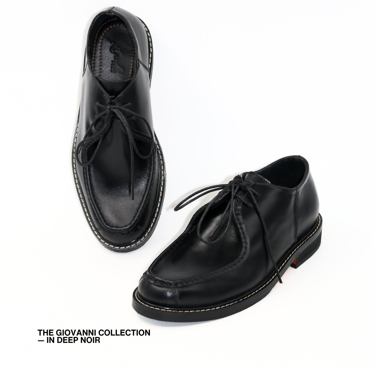 Giovanni Derby Shoes in Deep Noir