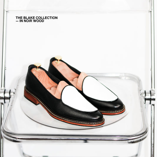 Blake Belgian Loafers in Noir Wood