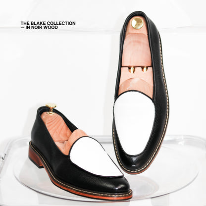 Blake Belgian Loafers in Noir Wood