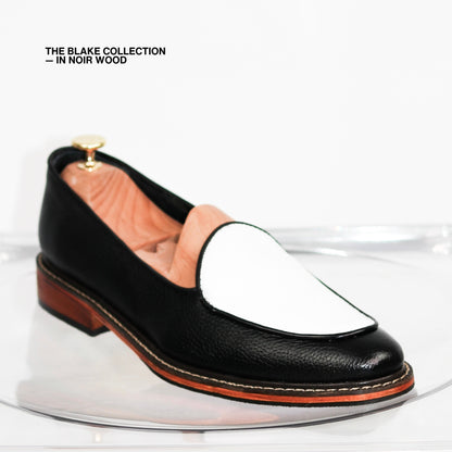 Blake Belgian Loafers in Noir Wood