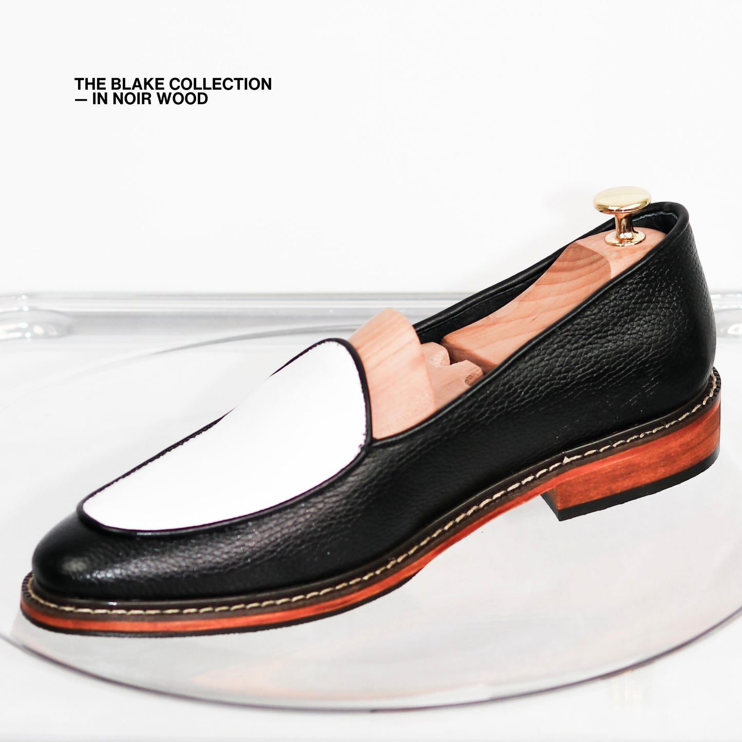 Blake Belgian Loafers in Noir Wood