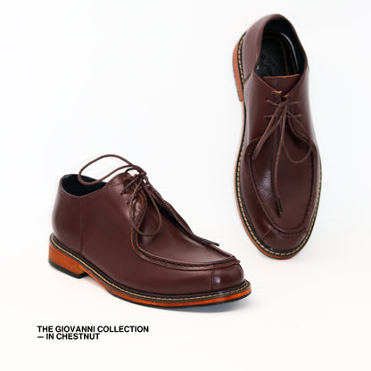 Giovanni Derby Shoes in Chesnut