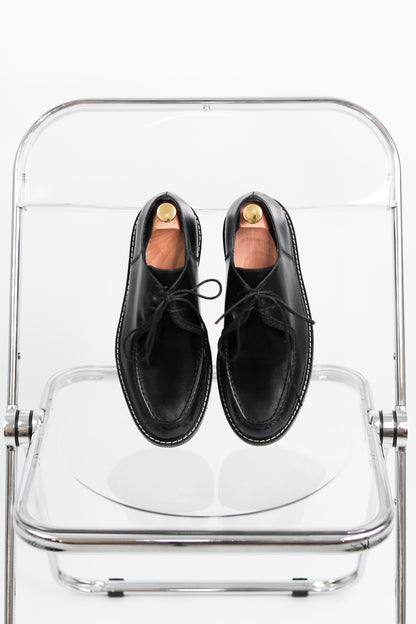 Giovanni Derby Shoes in Deep Noir