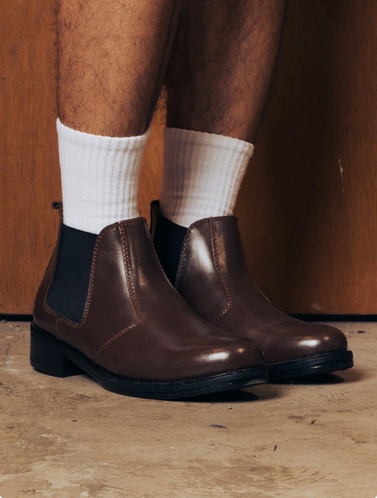 (READY TO SHIP) ANTOINE CHELSEA BOOTS IN BROWN