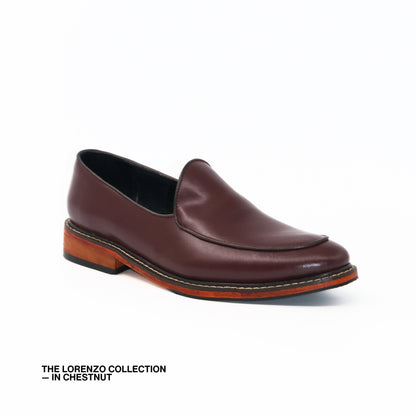 Lorenzo Venetian Loafers in Chesnut