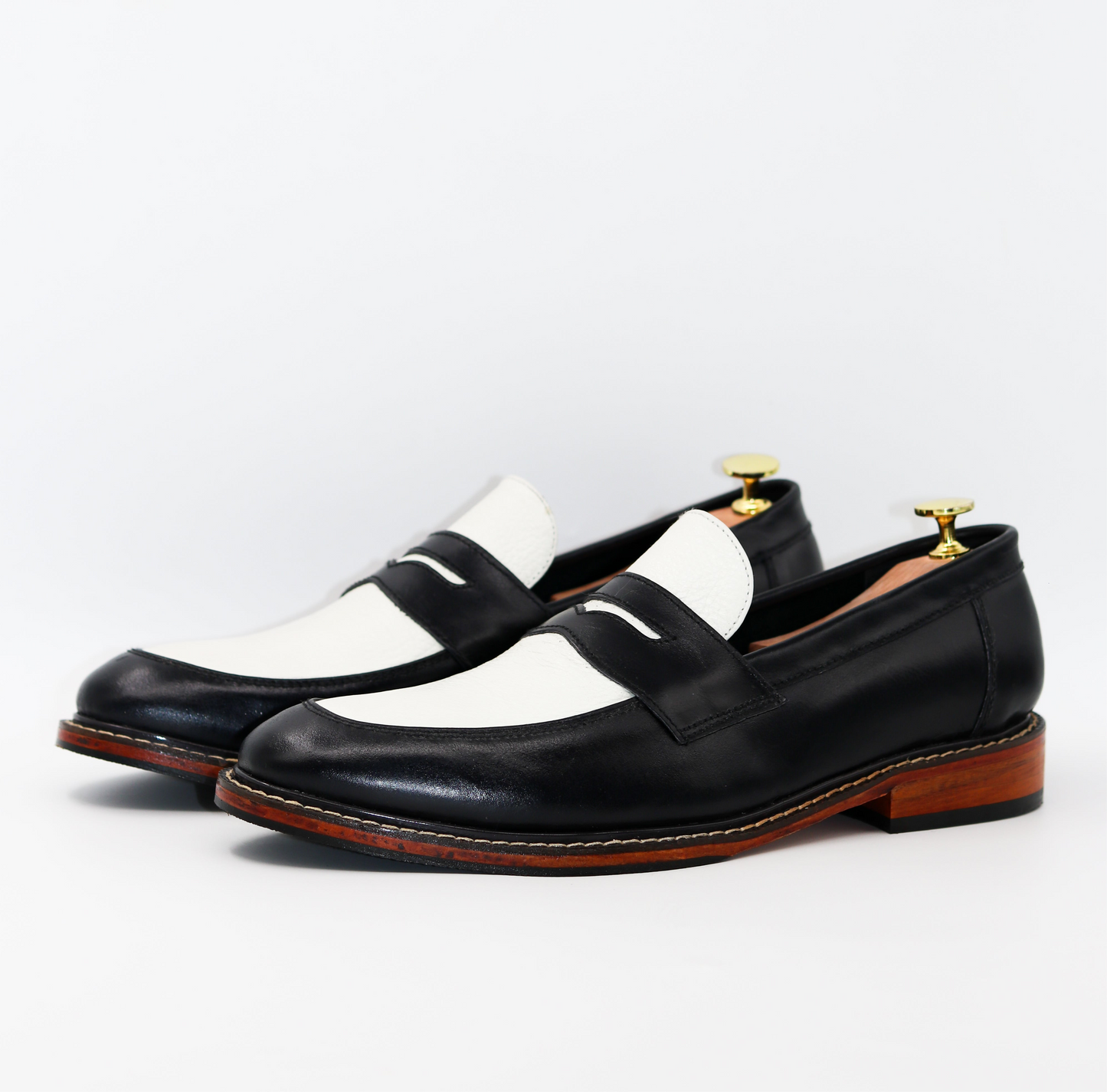 Nico Two Tone Loafers in Noirwood