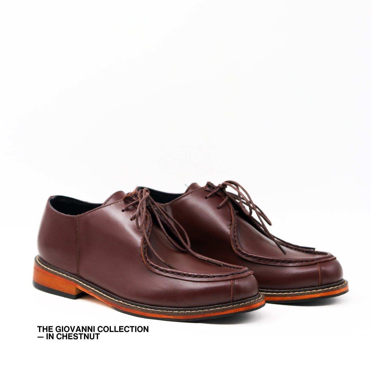 Giovanni Derby Shoes in Chesnut