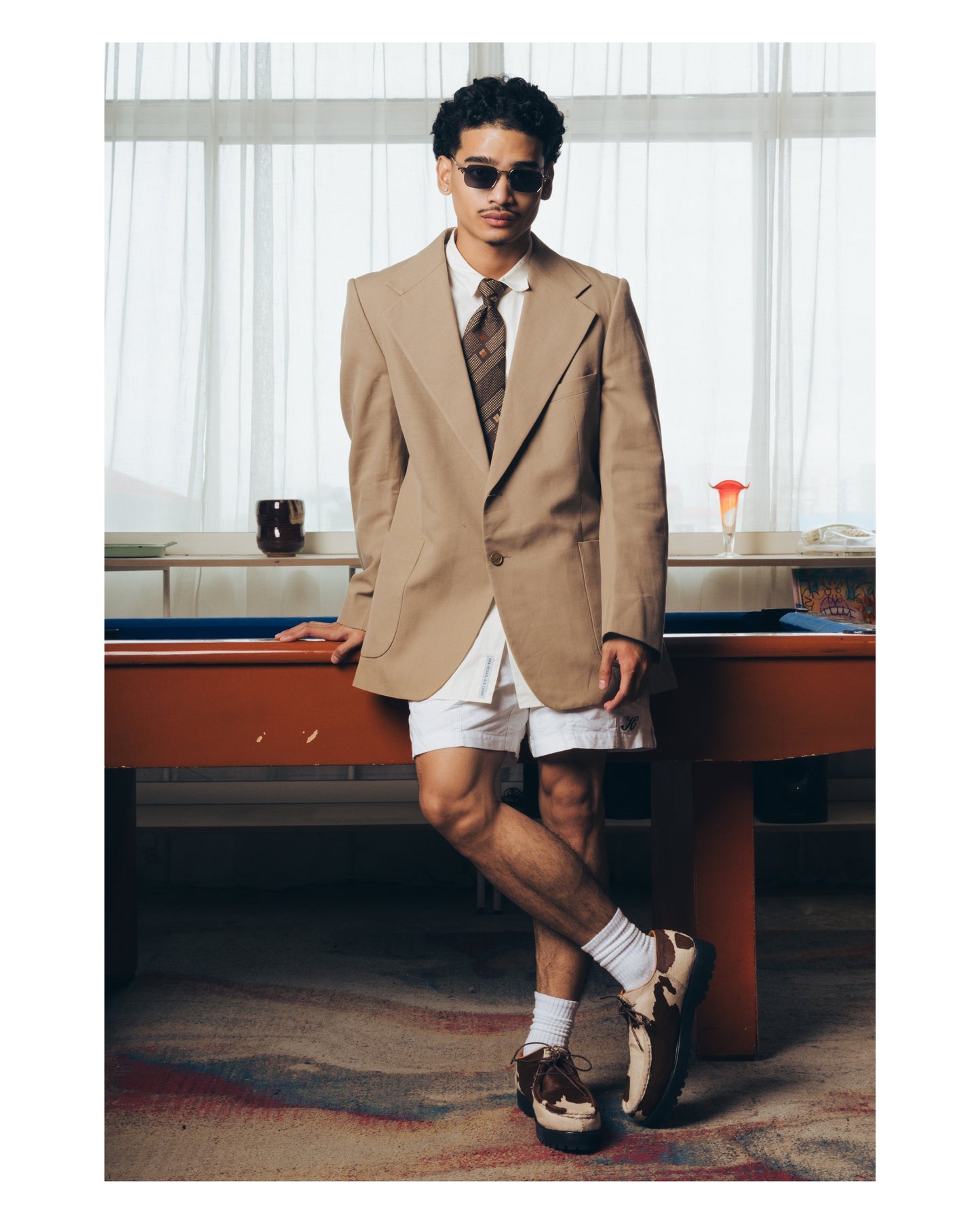 “La Vache” Cow Print Derby Moc-Toe
