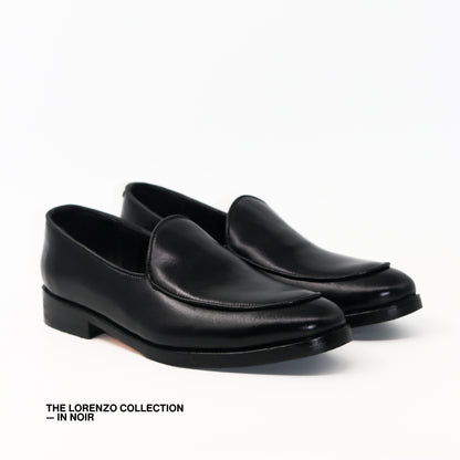 Lorenzo Venetian Loafers in Noir