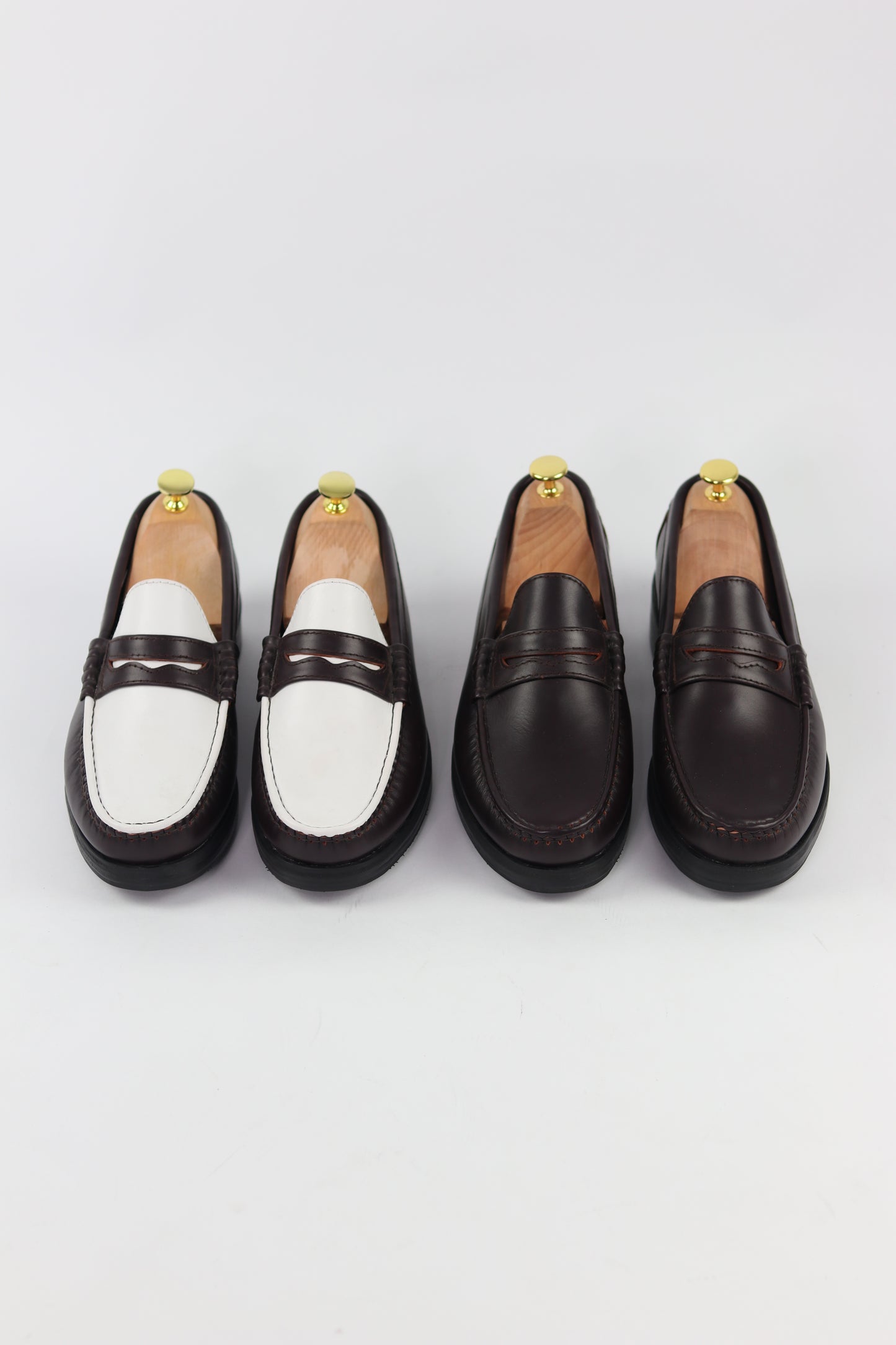 “J.M.” PENNY LOAFERS in Dark Brown
