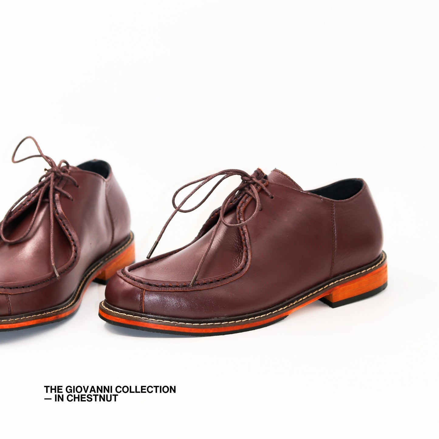 Giovanni Derby Shoes in Chesnut