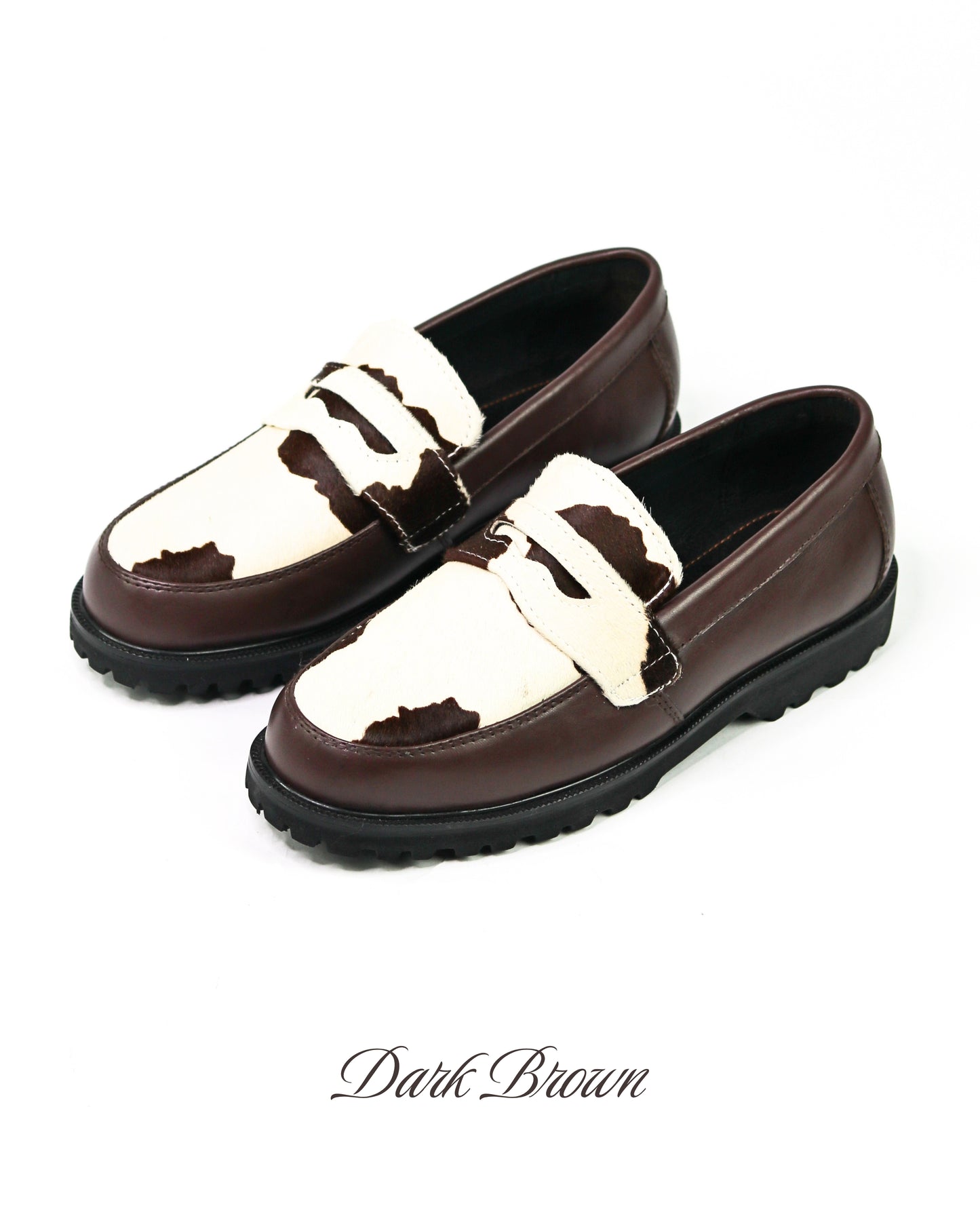 (Ready to Ship) “La Vache” Cow + Leather