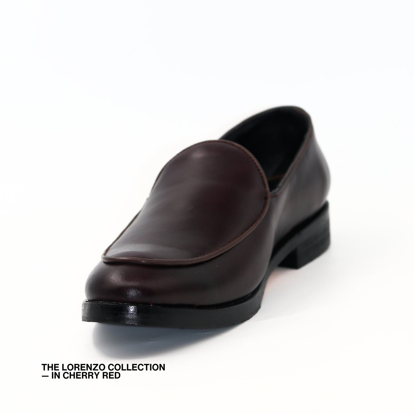 Lorenzo Venetian Loafers in Cherry Red