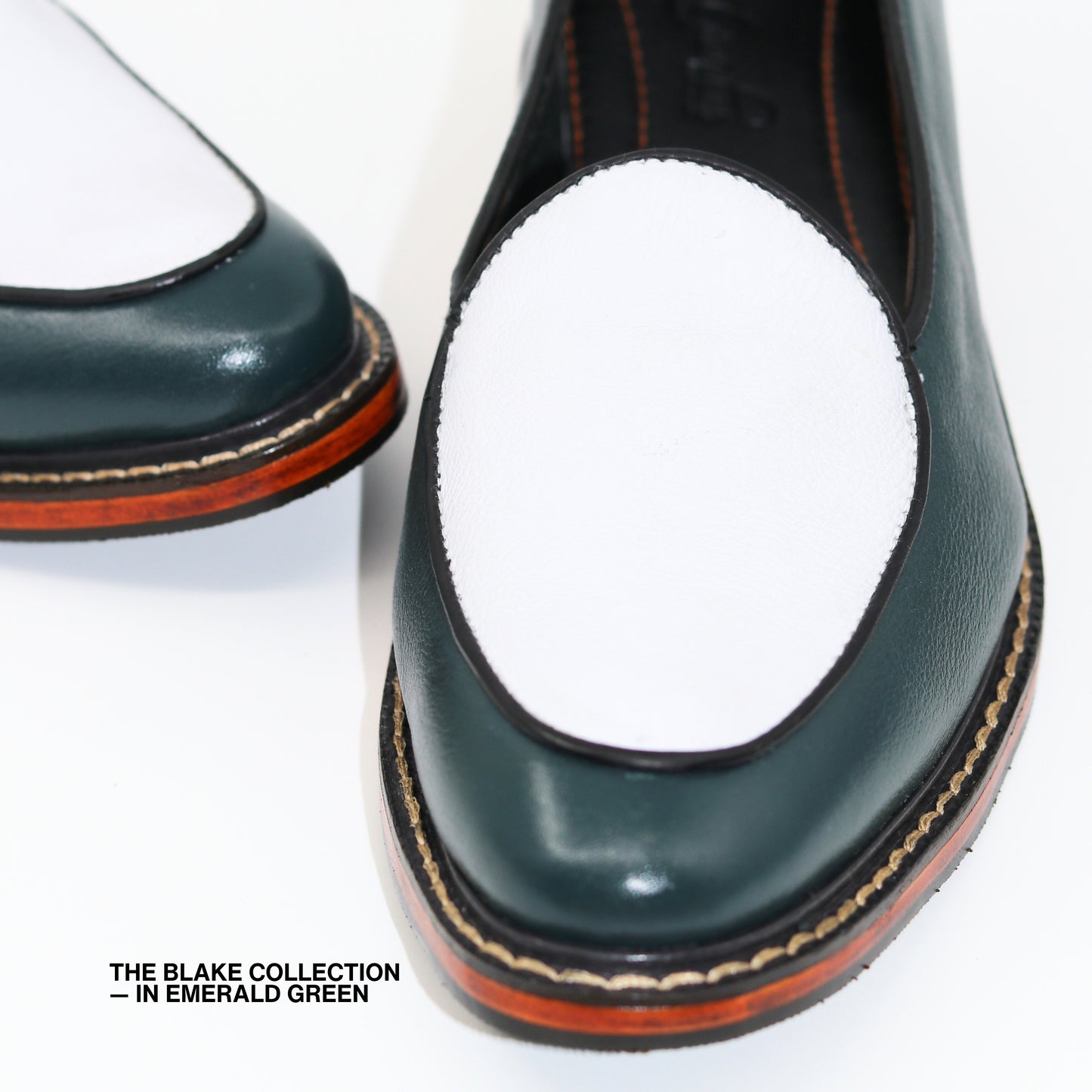 Blake Belgian Loafers in Emerald Green