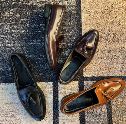 TASSEL LOAFERS (LEATHERSOLE)