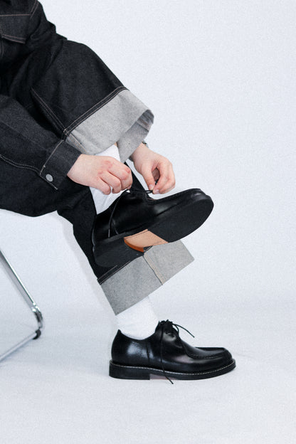 Giovanni Derby Shoes in Deep Noir