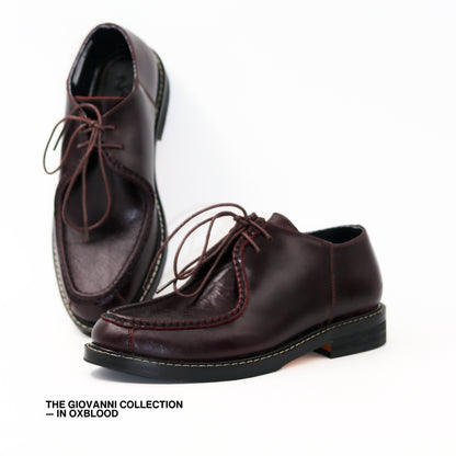 Giovanni Derby Shoes in Oxblood