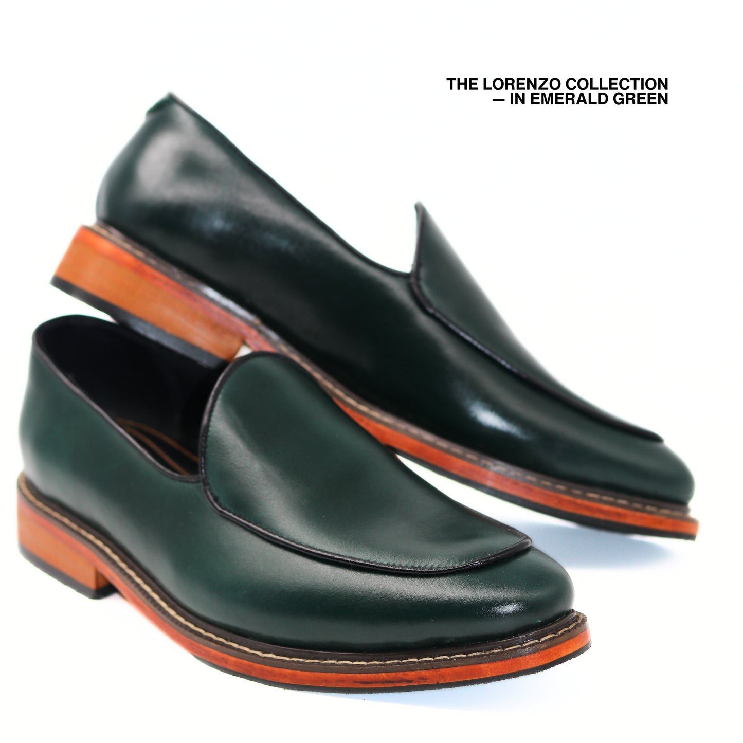 Lorenzo Venetian Loafers in Emerald Green