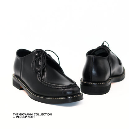 Giovanni Derby Shoes in Deep Noir