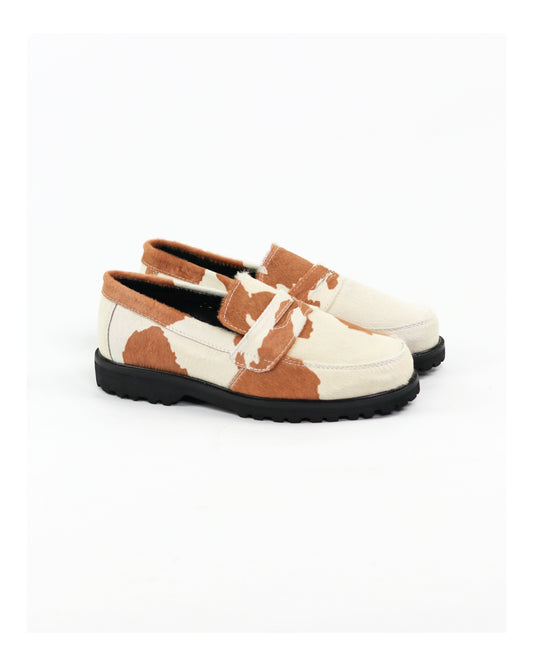 “La Vache” Cow Print Penny Loafers