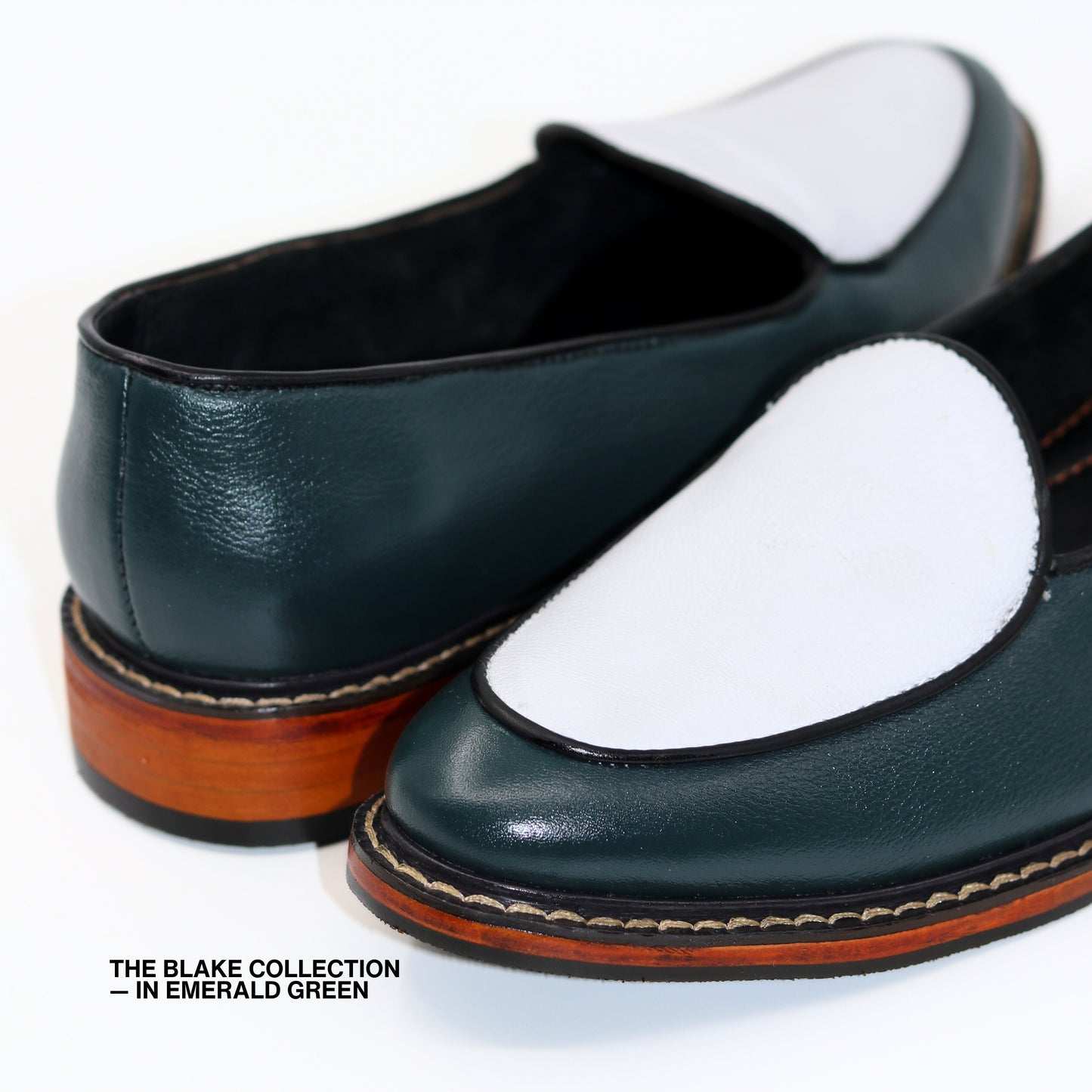 Blake Belgian Loafers in Emerald Green