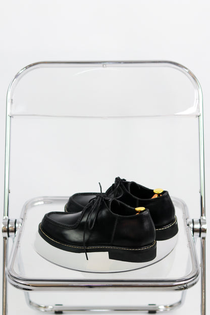 Giovanni Derby Shoes in Deep Noir