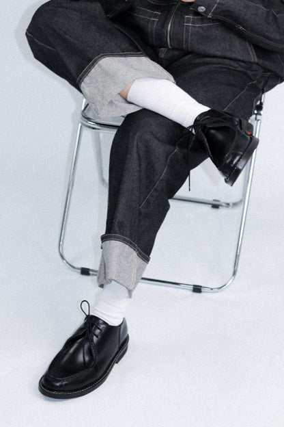 Giovanni Derby Shoes in Deep Noir