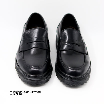 Niccolò Penny Loafers in Black